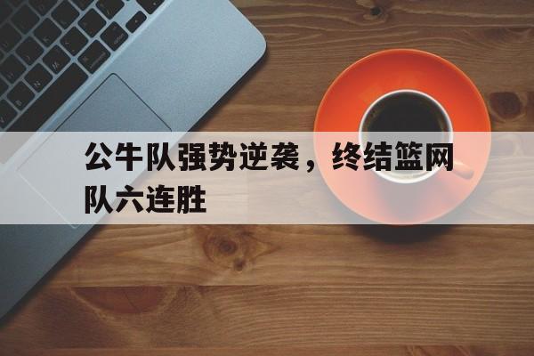 公牛队强势逆袭，终结篮网队六连胜